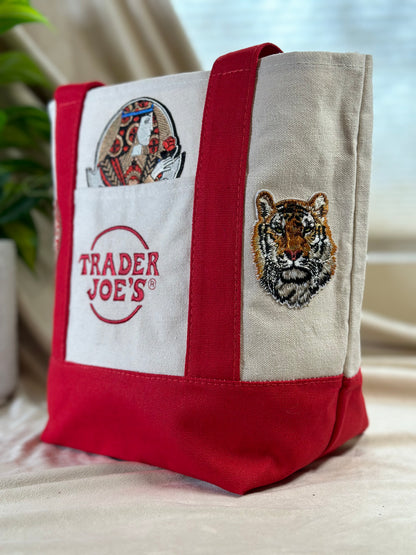 Artful -Trader Joe's Mini Tote Bag - Red
