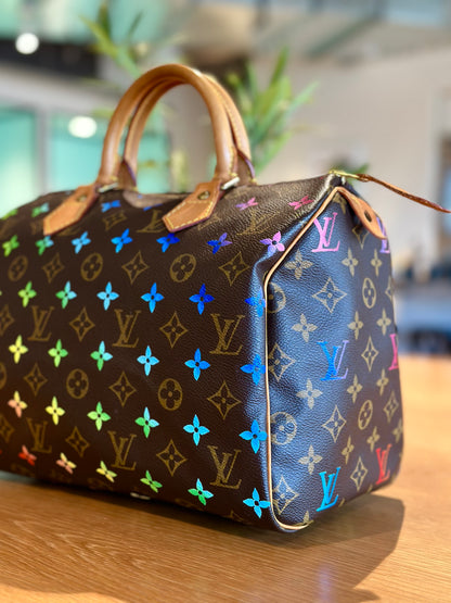 Hand painted Louis Vuitton Bag