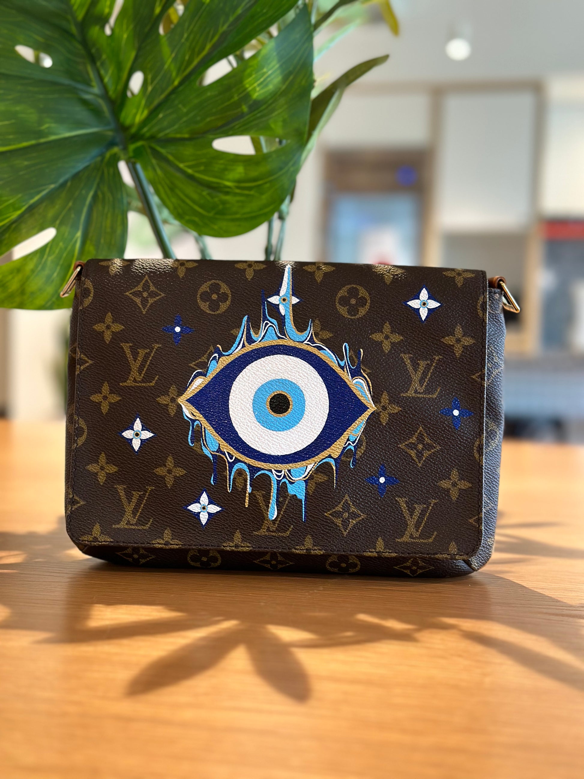 Hand painted Louis Vuitton Bag