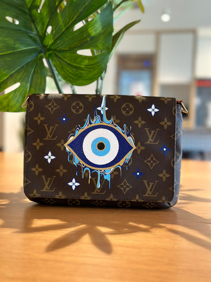 Hand painted Louis Vuitton Bag