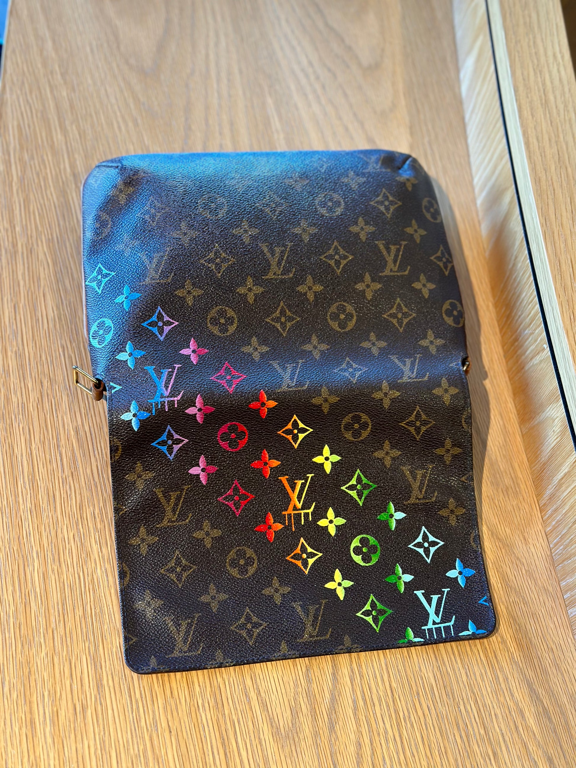 Hand painted Louis Vuitton Bag