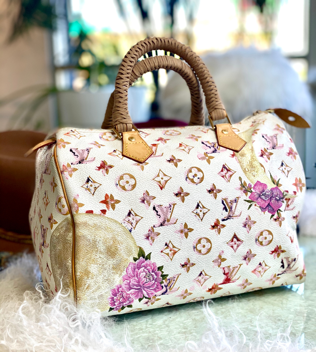 lv watercolor speedy 30