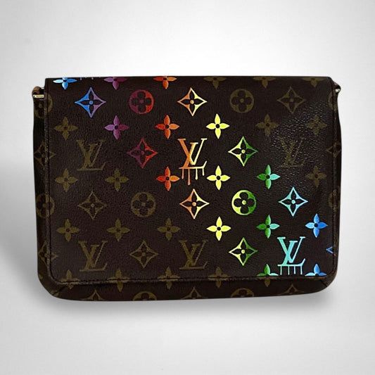Hand painted Louis Vuitton Bag