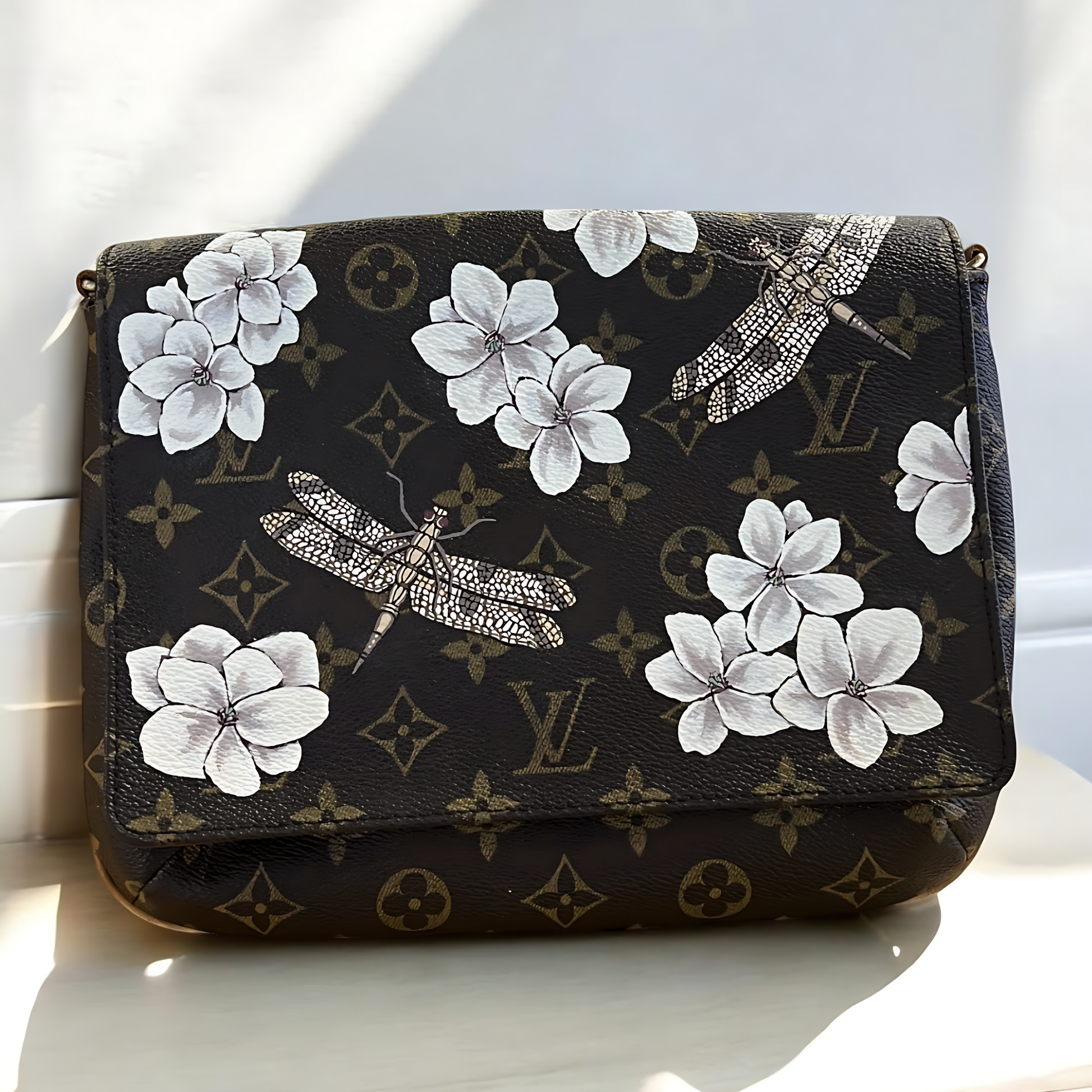 Hand painted Louis Vuitton Bag