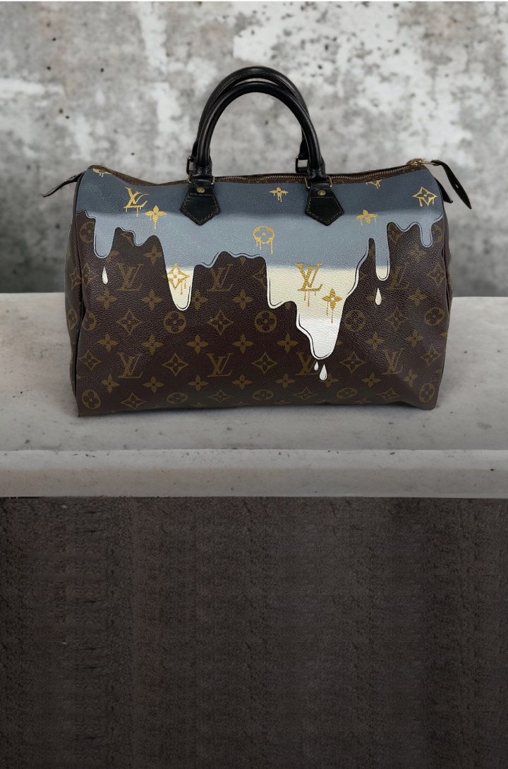New Vintage Handbags Pre Loved Authentic Hand Painted Bags
