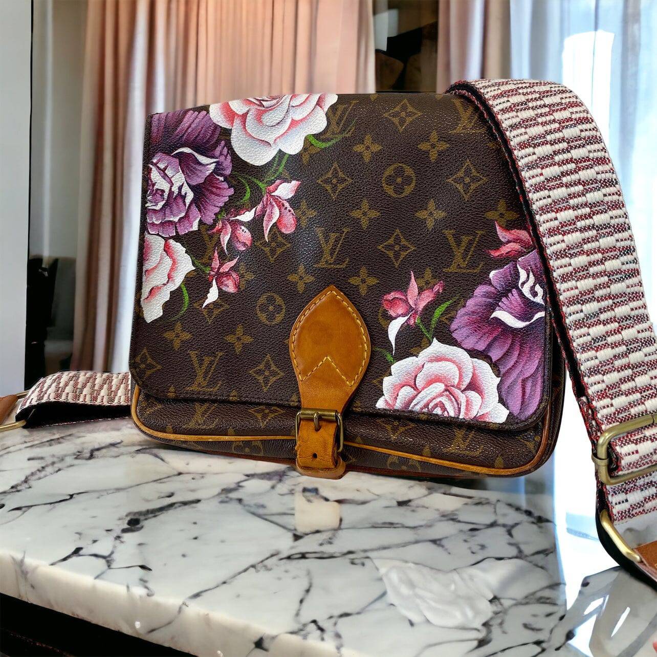 Hand painted Louis Vuitton Bag