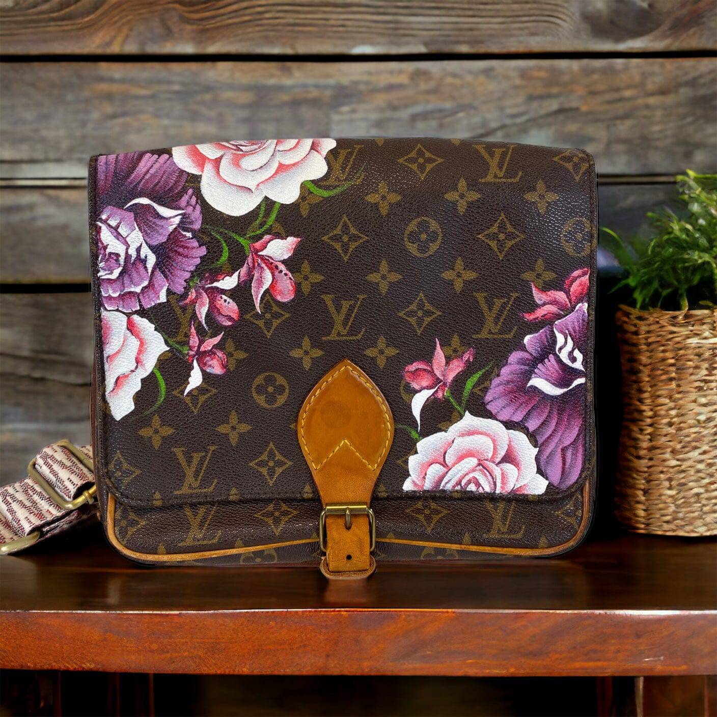 Hand painted Louis Vuitton Bag