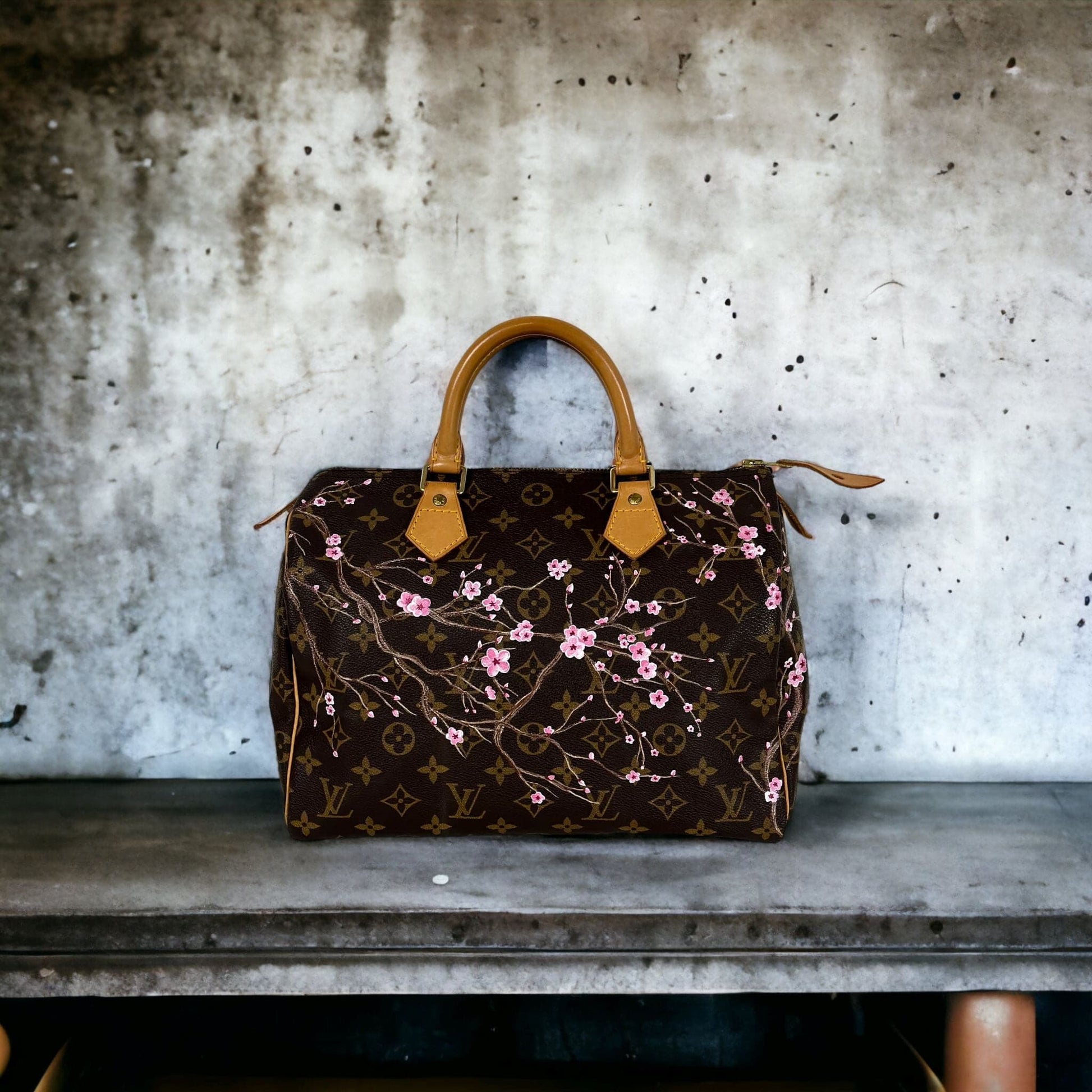 Hand painted Louis Vuitton Bag