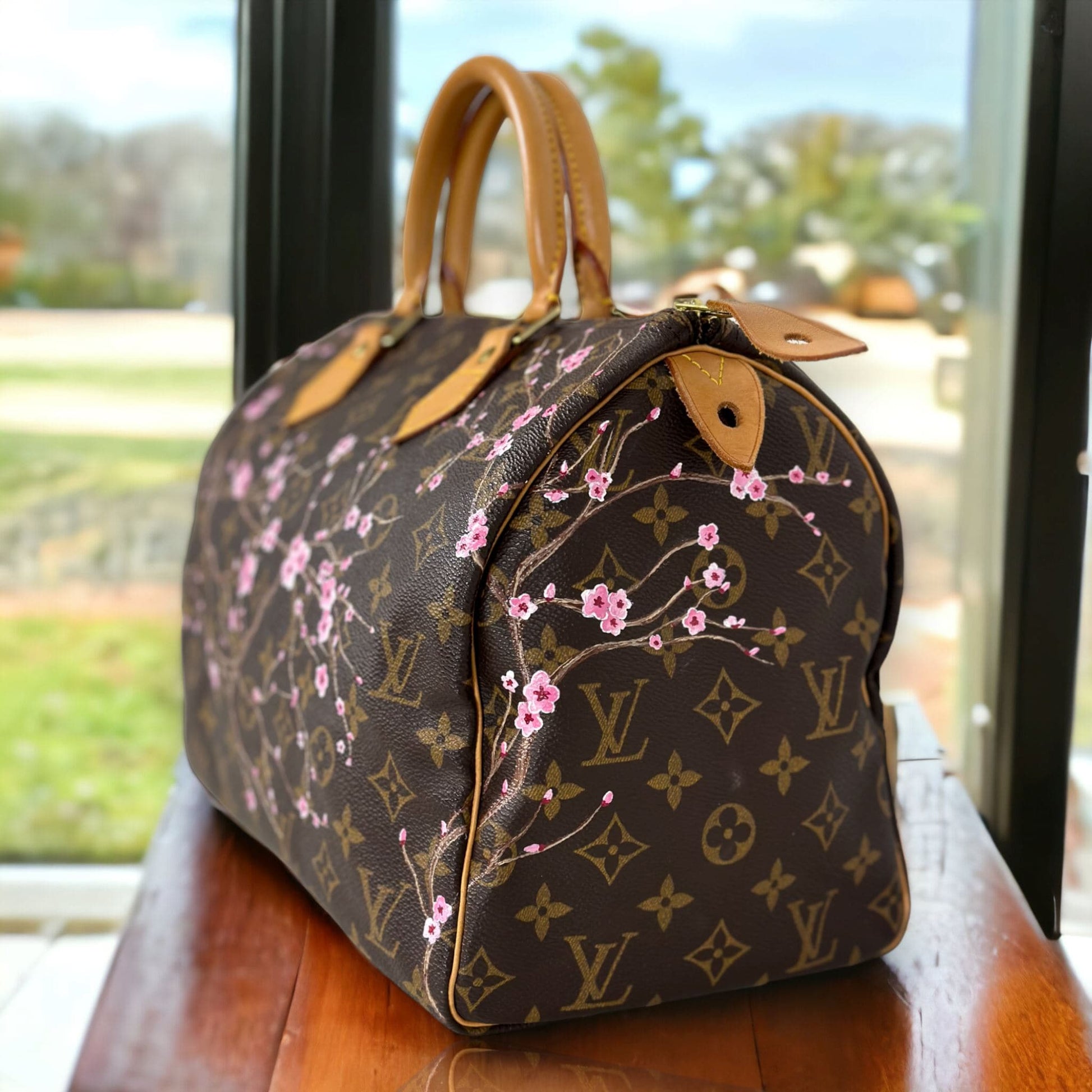 Hand painted Louis Vuitton Bag