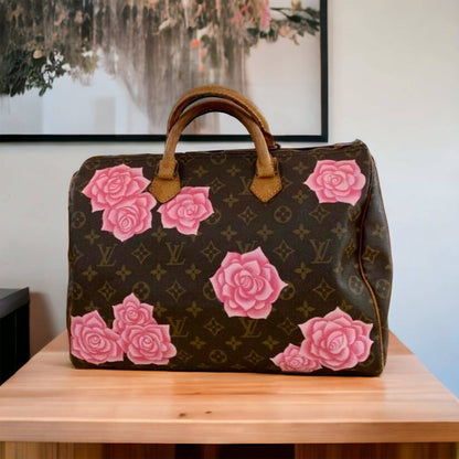 Hand painted Louis Vuitton Bag
