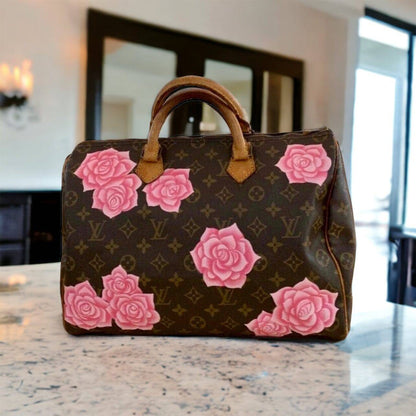 Hand painted Louis Vuitton Bag