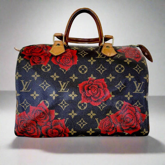 Hand painted Louis Vuitton Bag