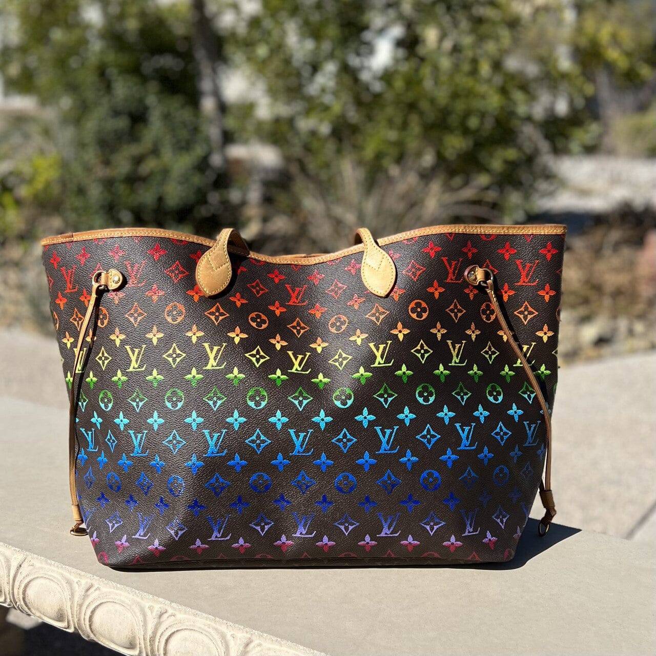 Hand painted Louis Vuitton Bag
