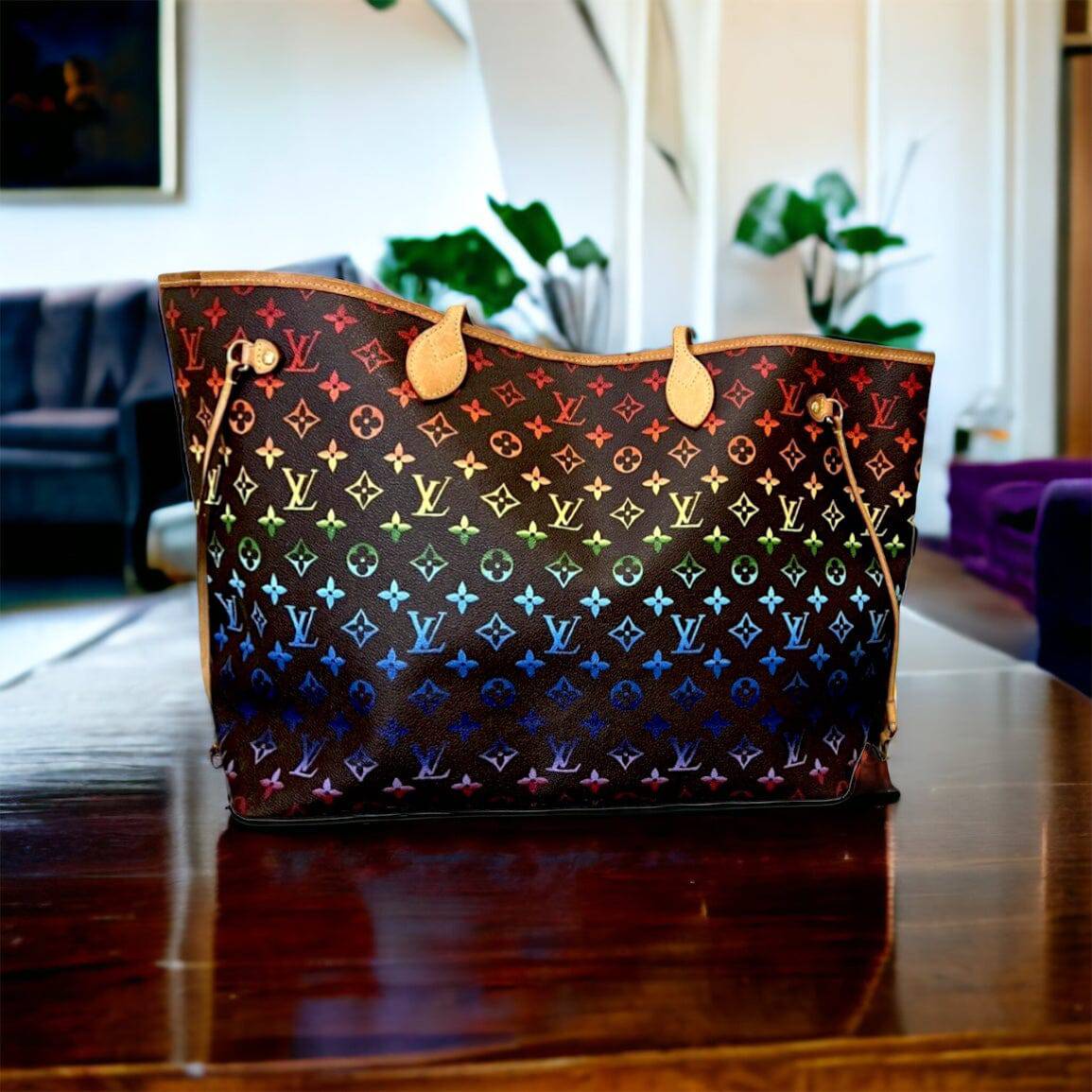 Hand painted Louis Vuitton Bag