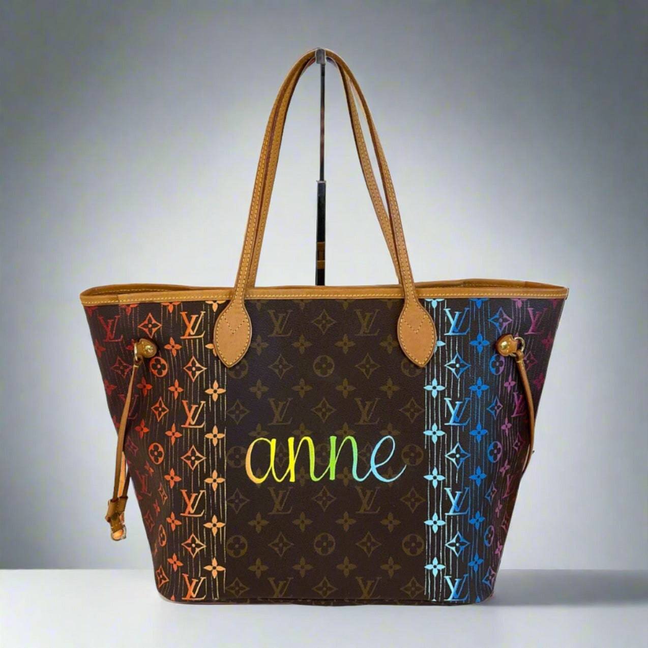 Hand painted Louis Vuitton Bag