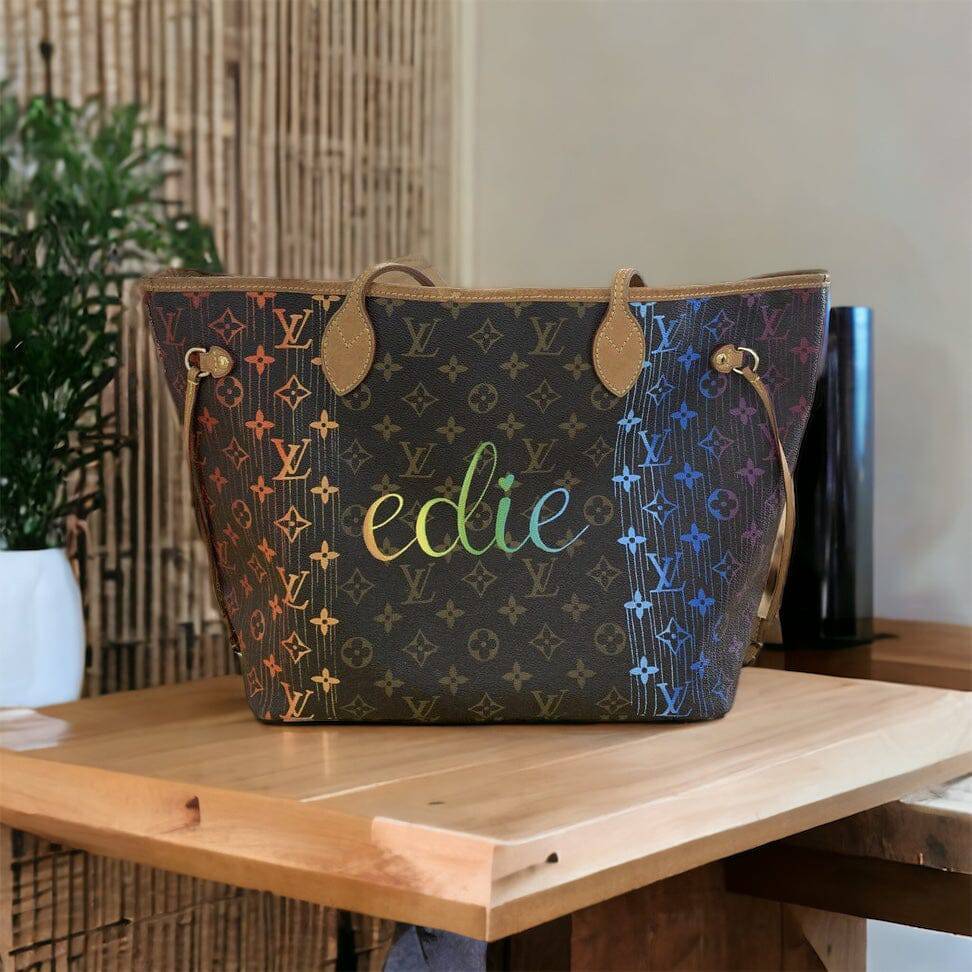 Hand painted Louis Vuitton Bag