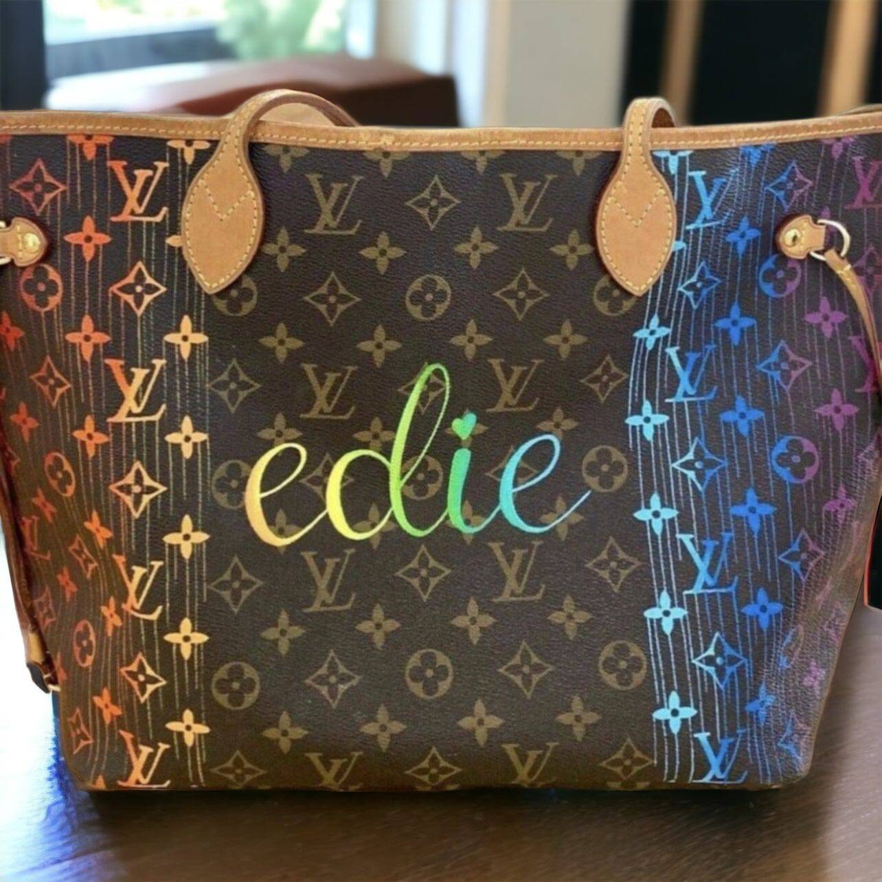Hand painted Louis Vuitton Bag