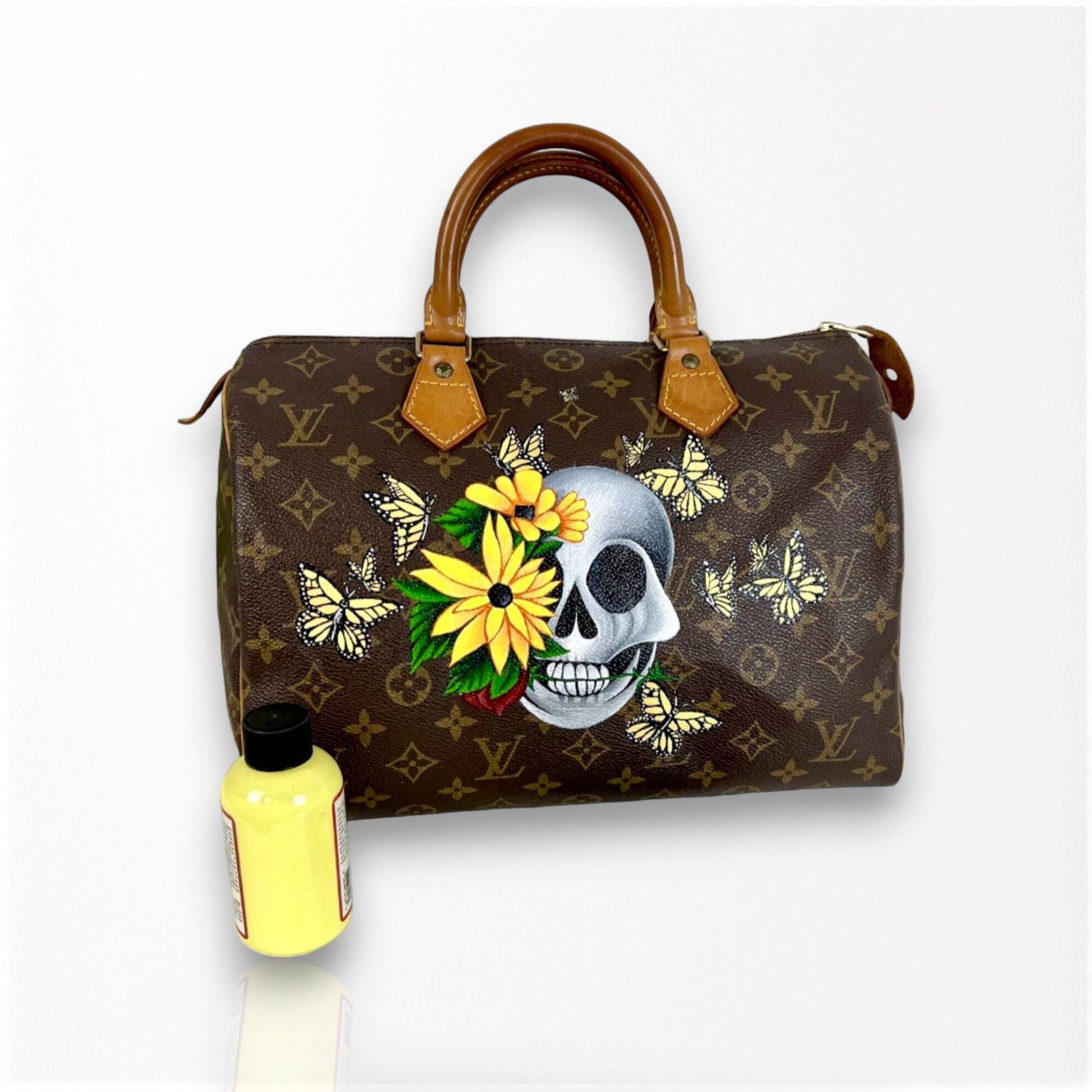 Hand painted Louis Vuitton Bag