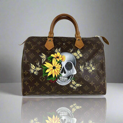 Hand painted Louis Vuitton Bag