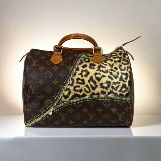Hand painted Louis Vuitton Bag