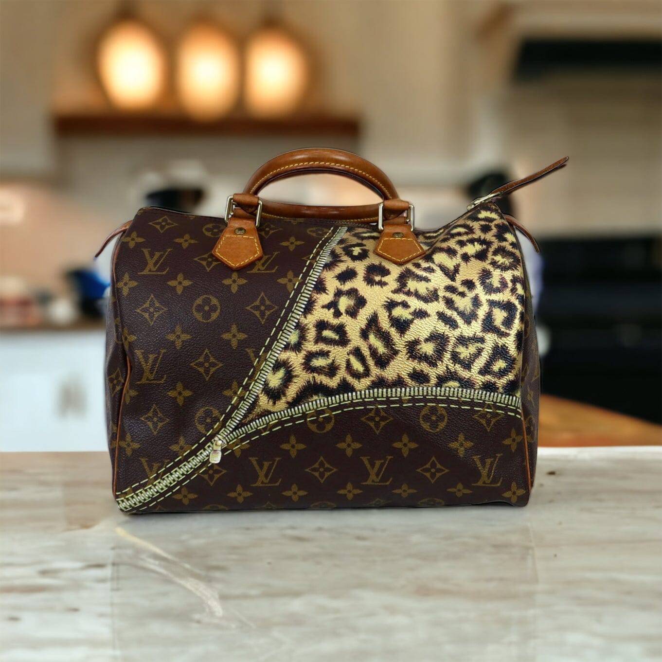 Hand painted Louis Vuitton Bag