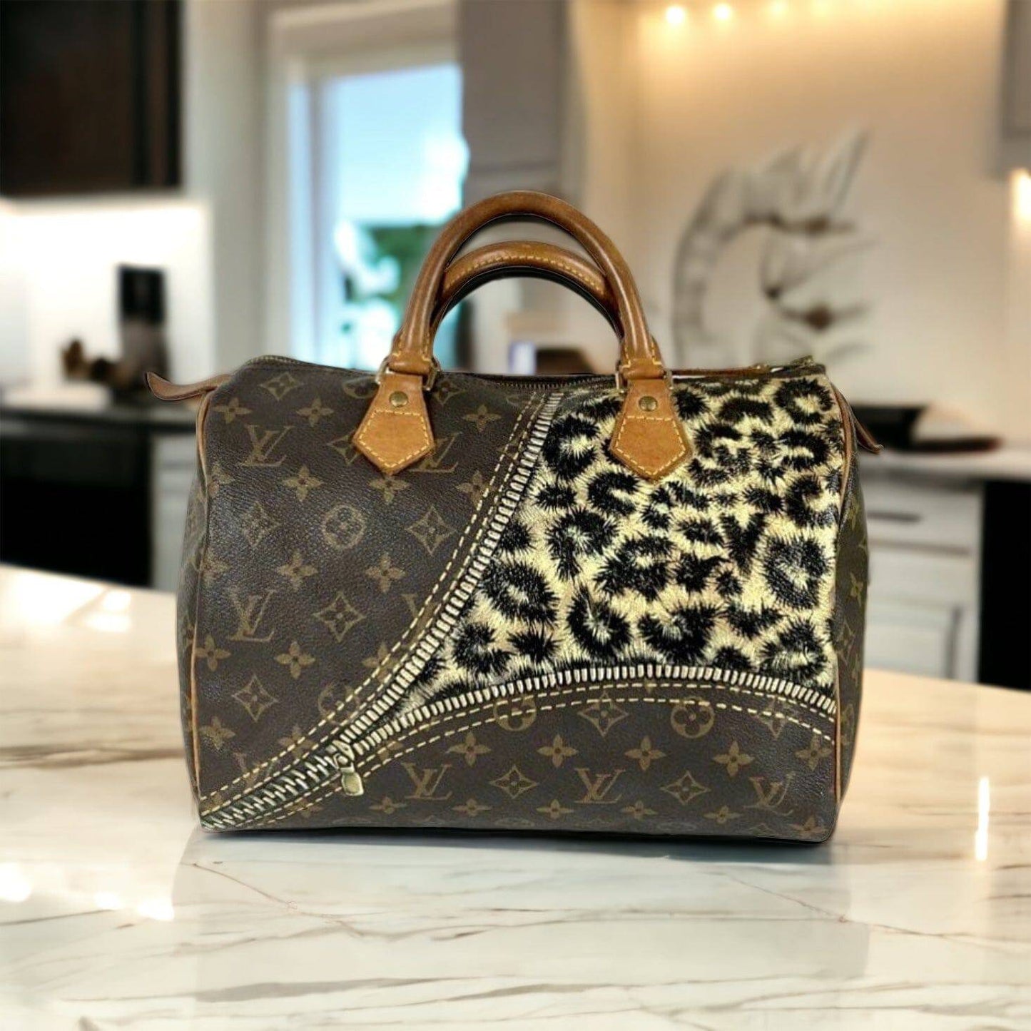 Hand painted Louis Vuitton Bag