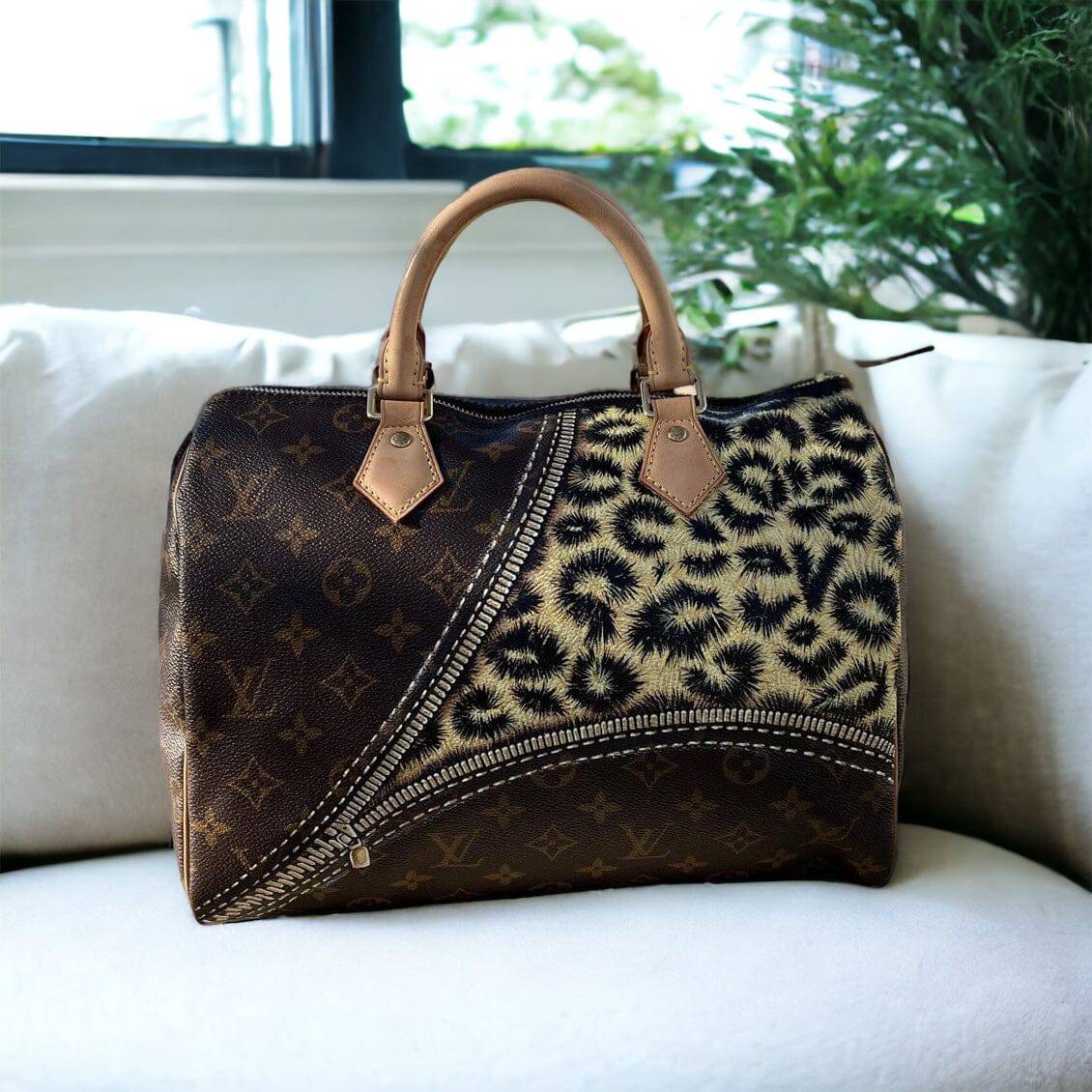Hand painted Louis Vuitton Bag
