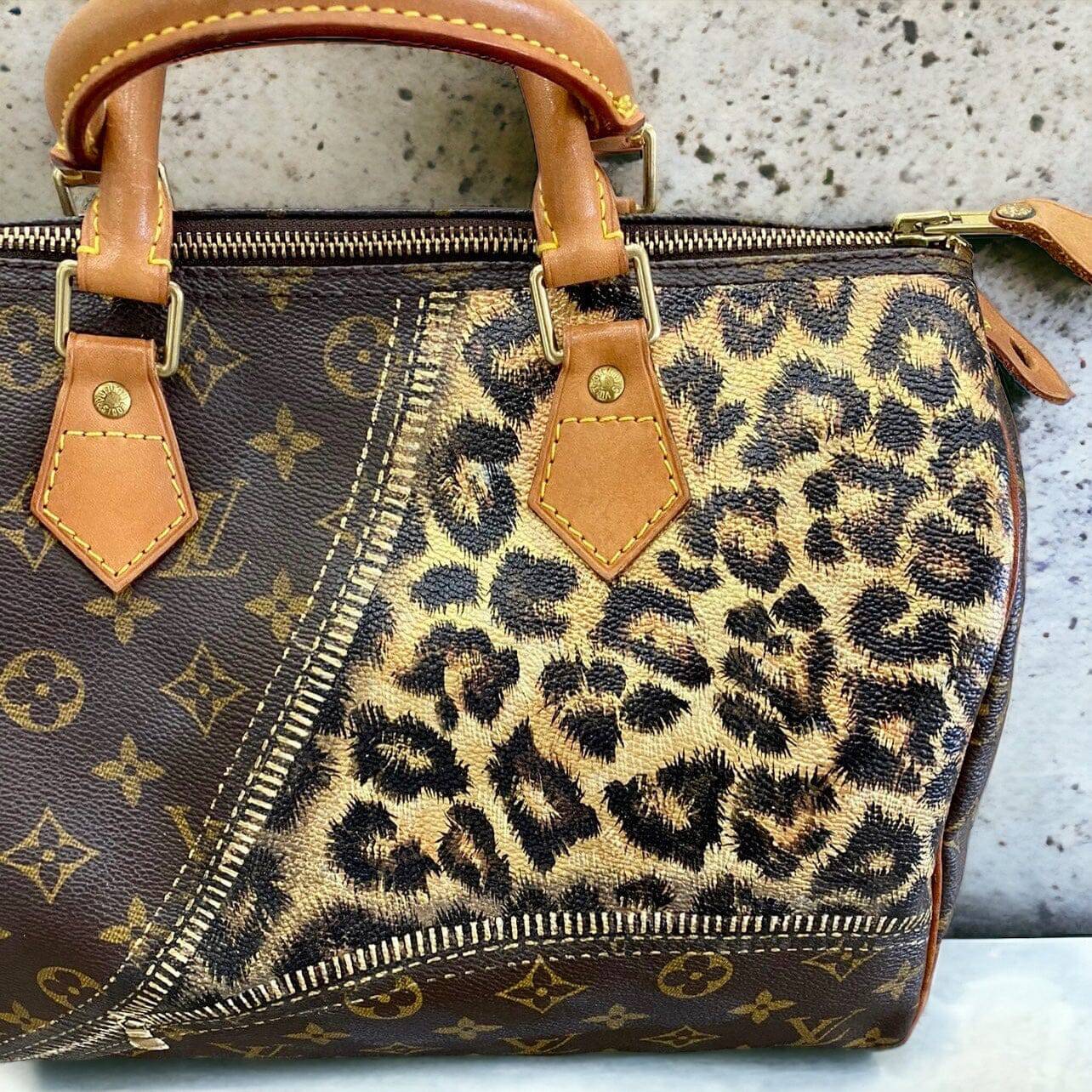 Hand painted Louis Vuitton Bag