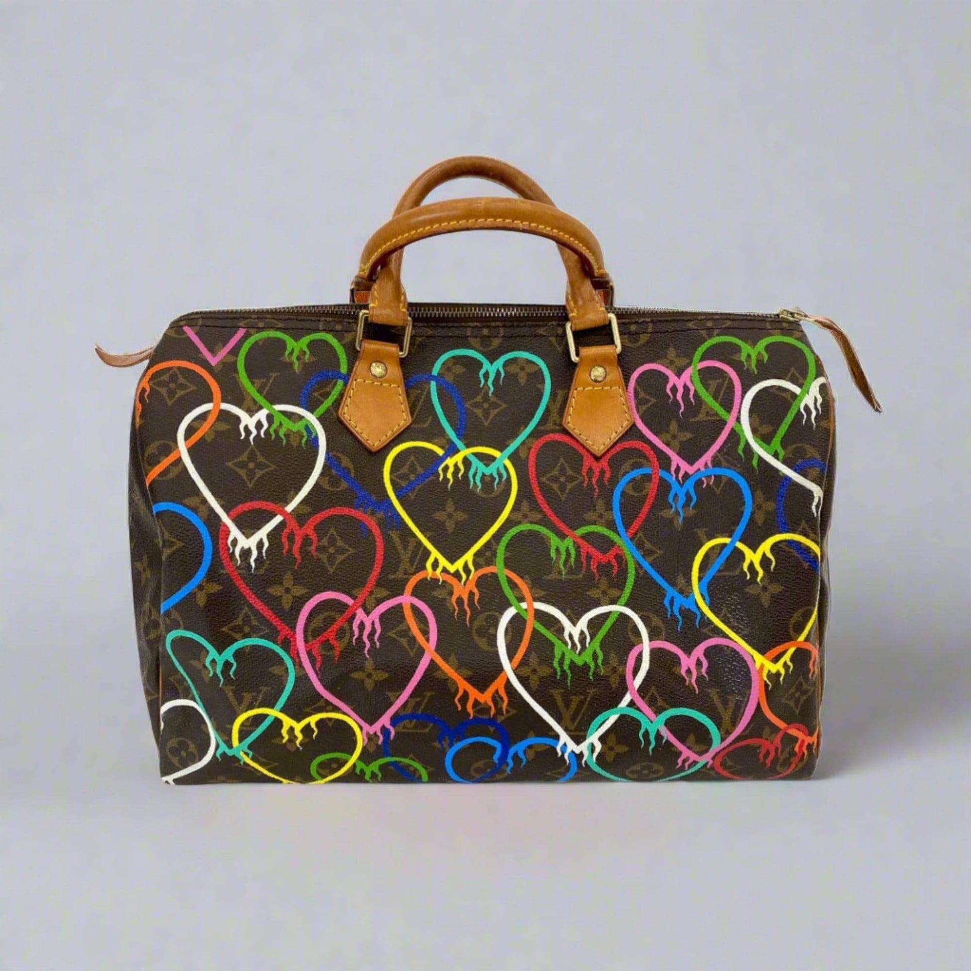 Hand painted Louis Vuitton Bag