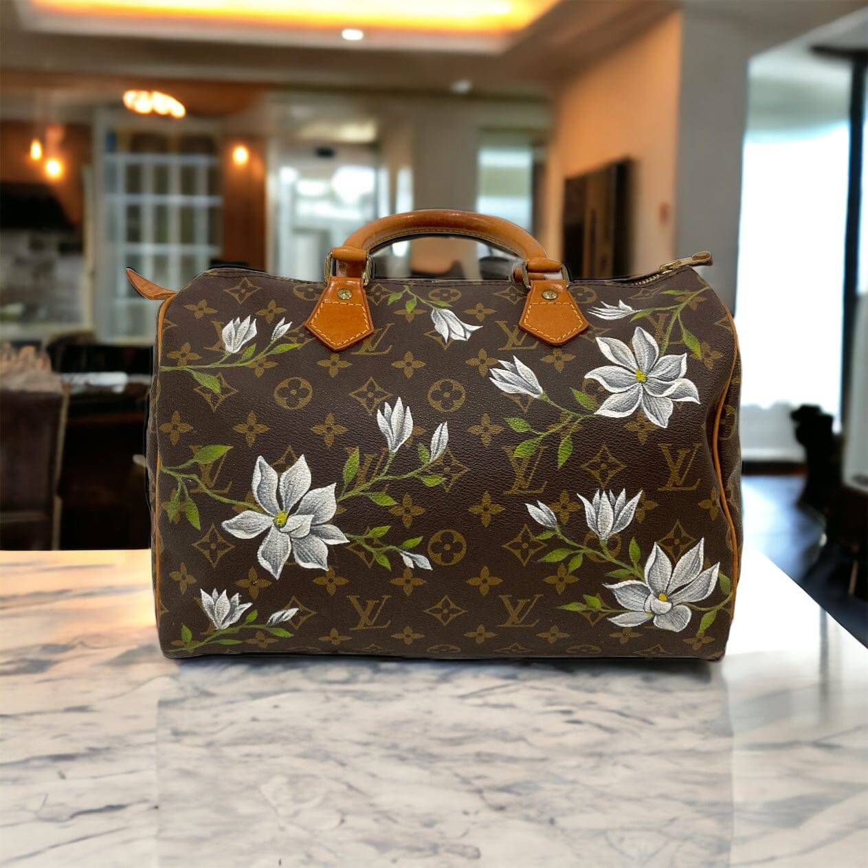 Hand painted Louis Vuitton Bag