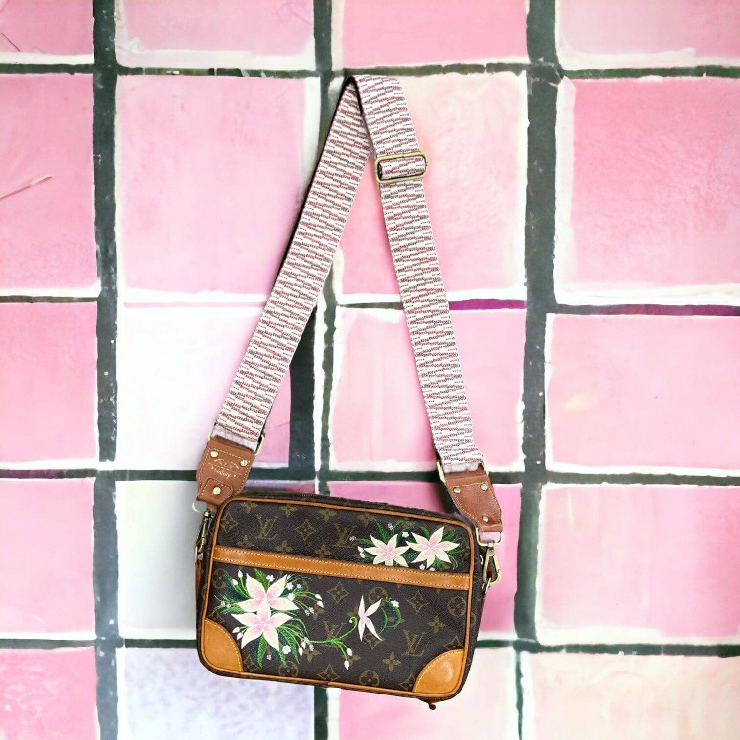 Hand painted Louis Vuitton Bag