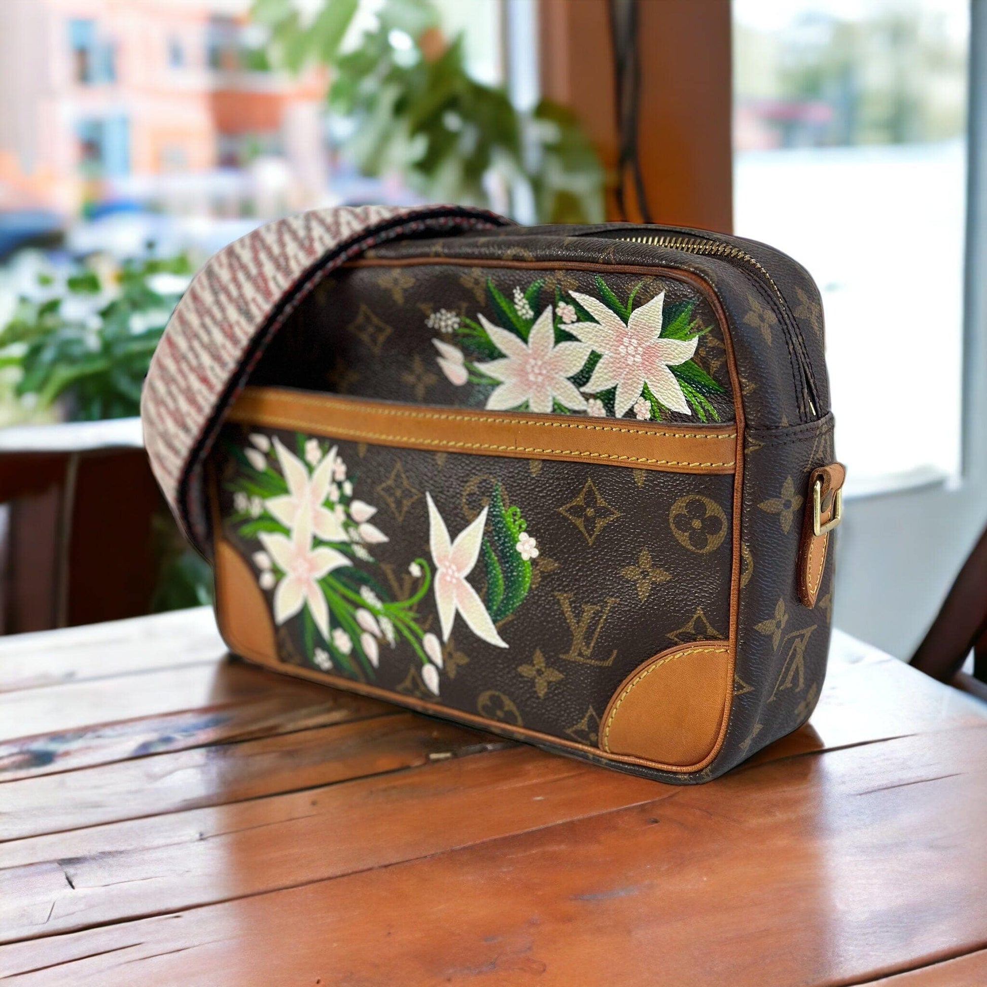 Hand painted Louis Vuitton Bag