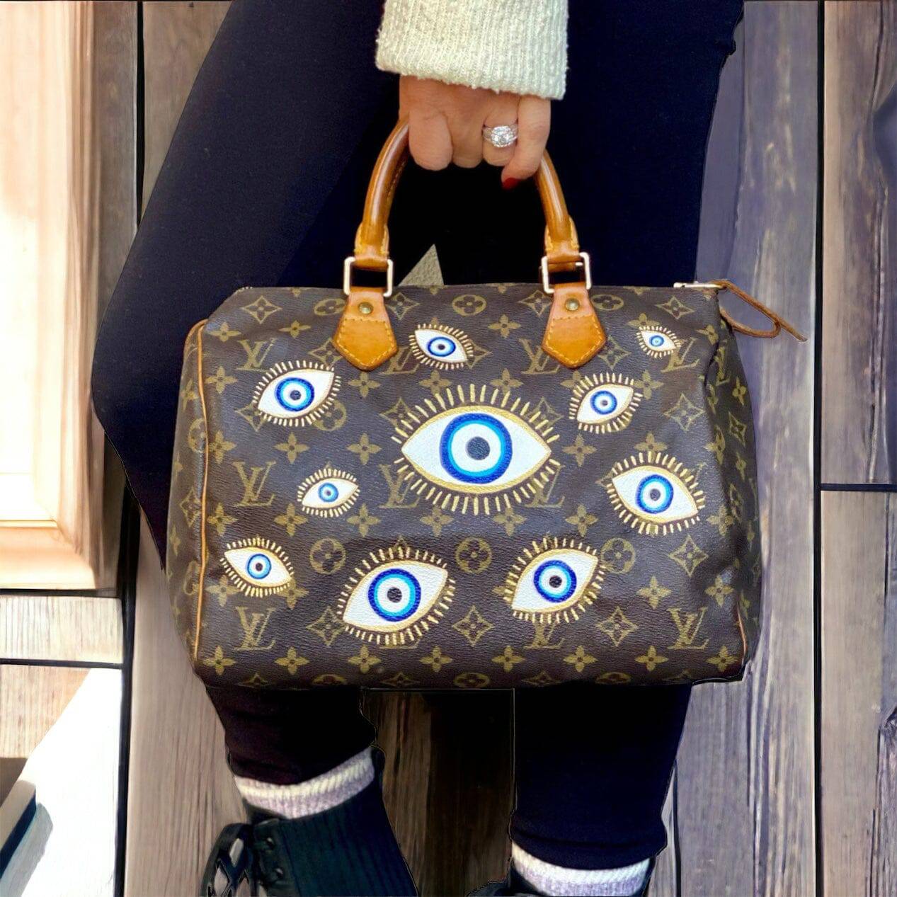 Louis Vuitton Hand-Painted - Evil Eye 🧿
