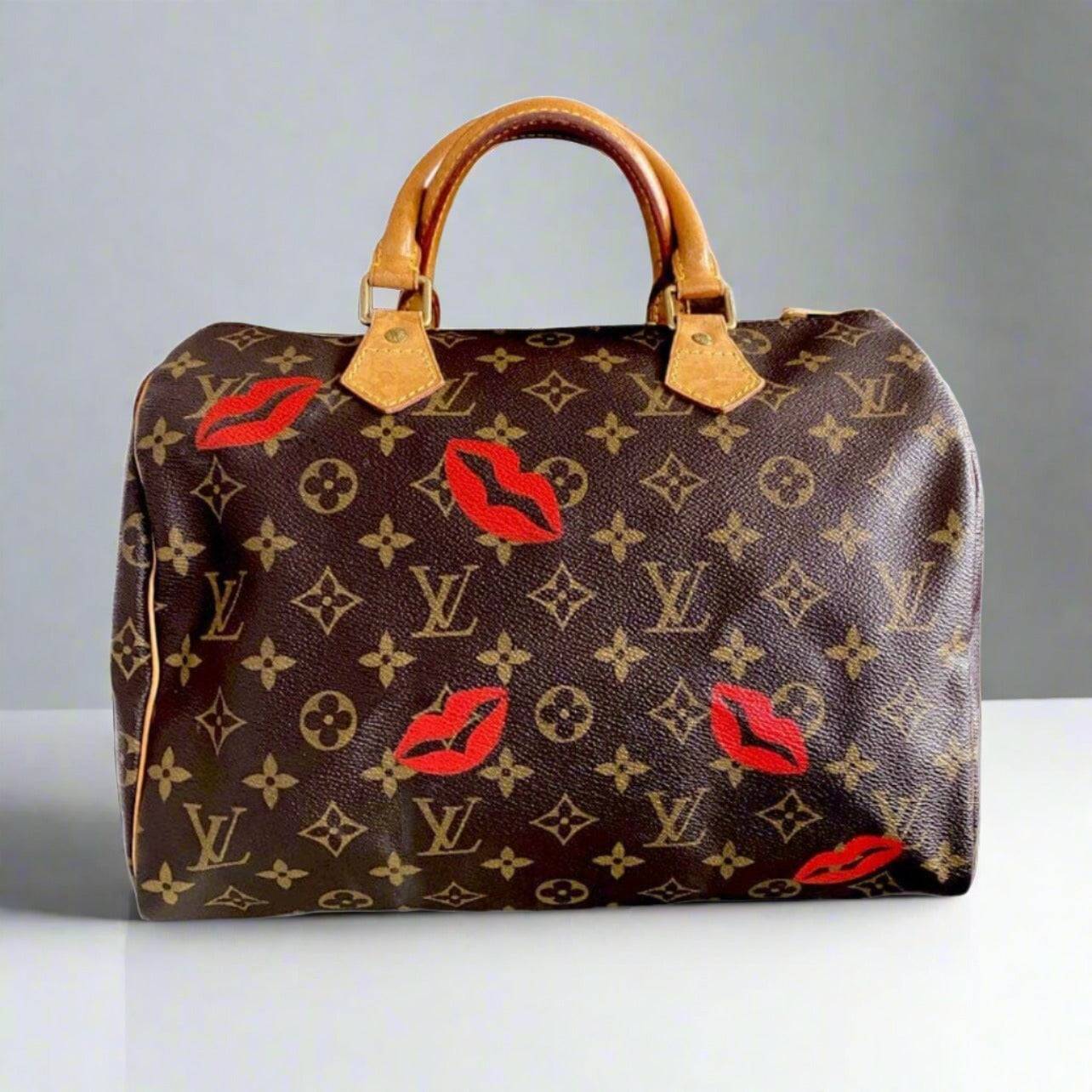 Hand painted Louis Vuitton Bag