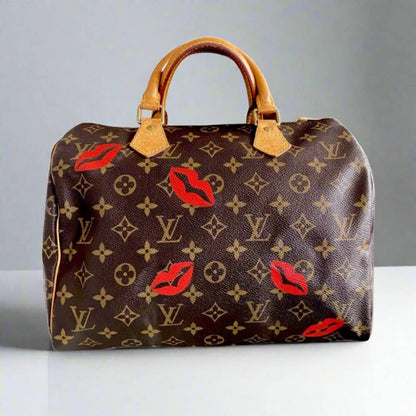 Hand painted Louis Vuitton Bag