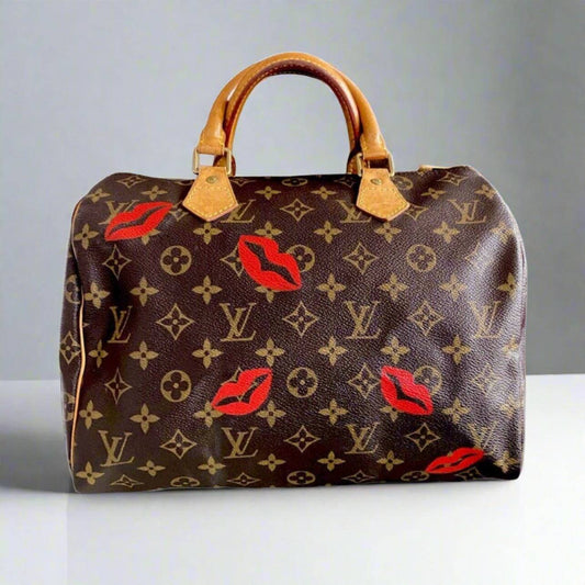 Hand painted Louis Vuitton Bag