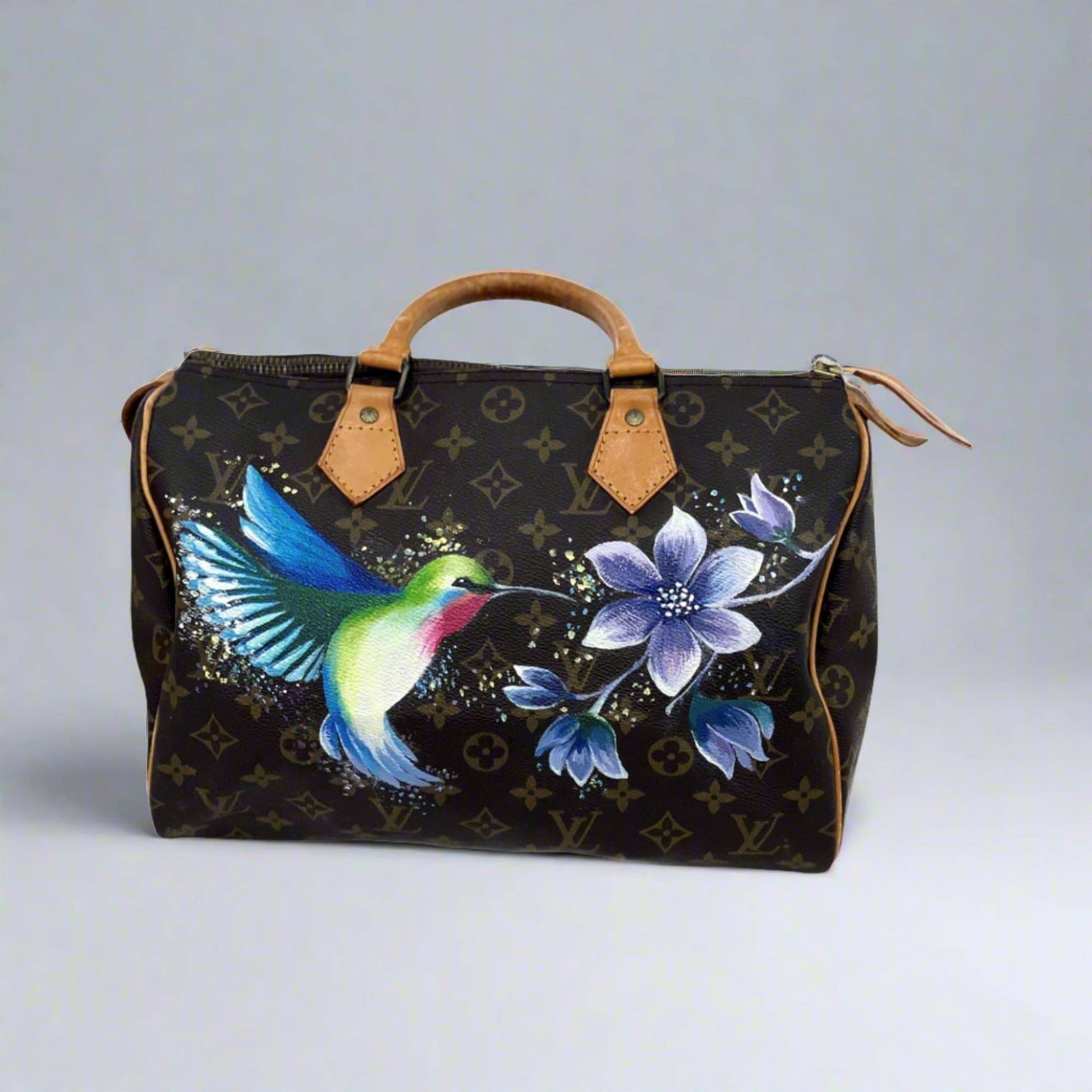 Hand painted Louis Vuitton Bag