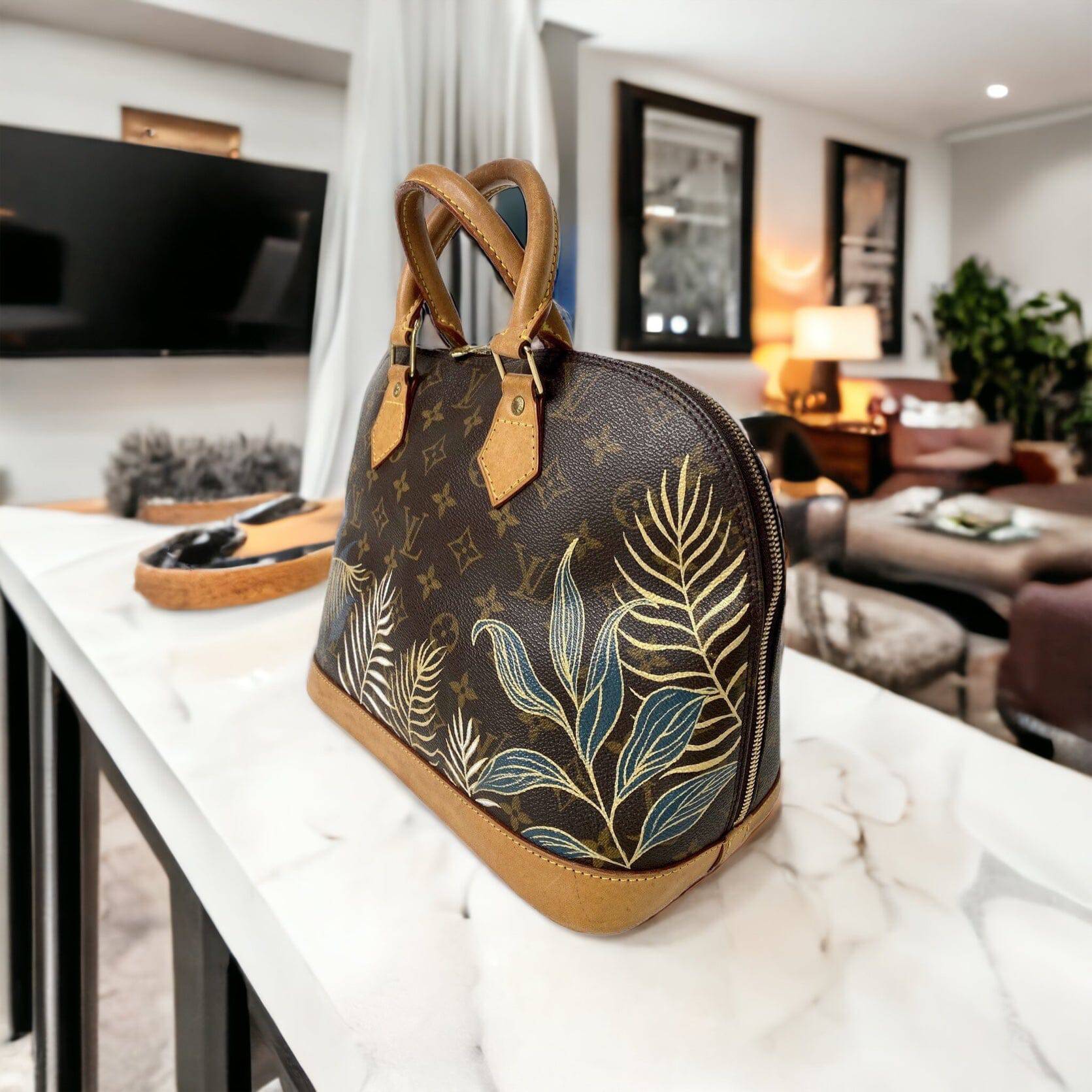 Custom Painted Louis Vuitton Alma