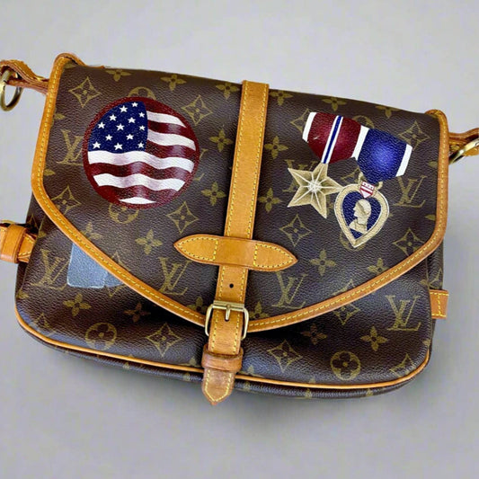Hand painted Louis Vuitton Bag