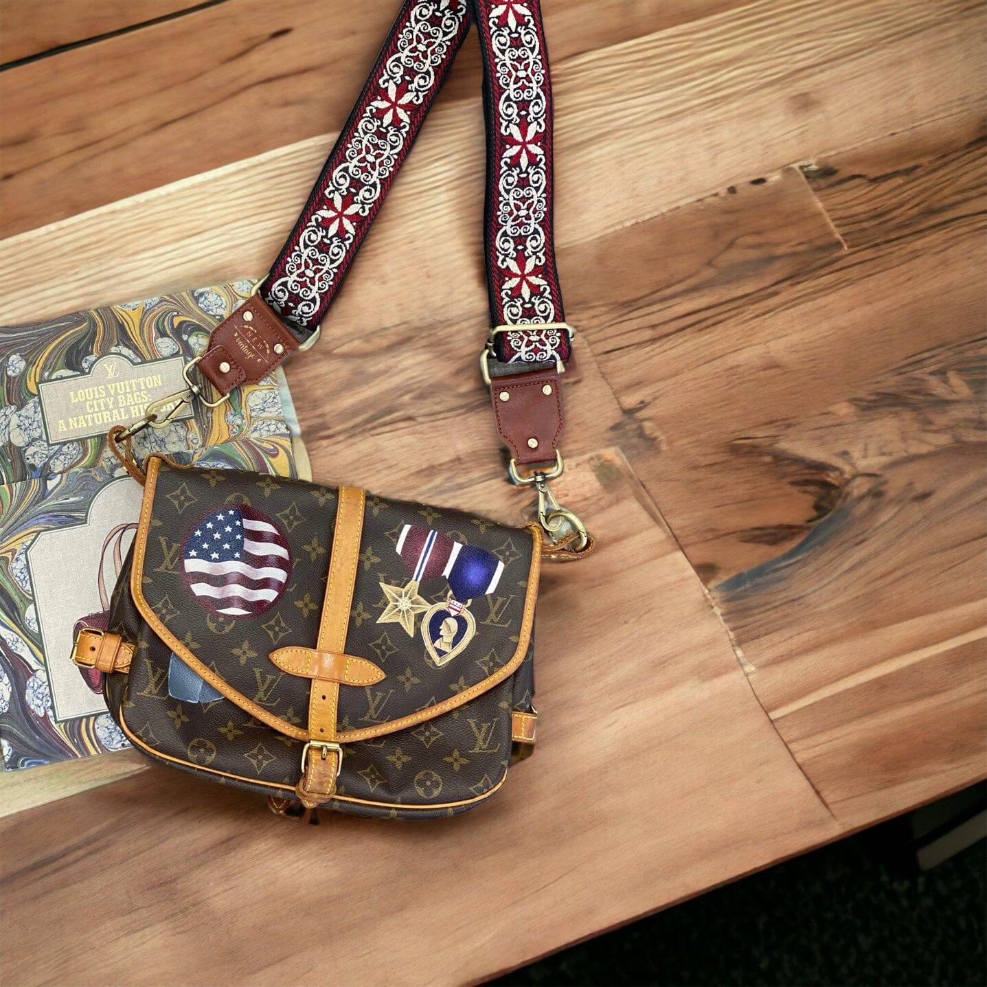 Hand painted Louis Vuitton Bag