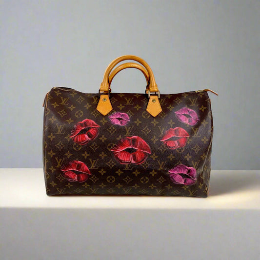 Hand painted Louis Vuitton Bag