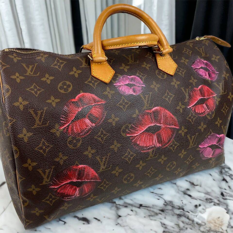 Hand painted Louis Vuitton Bag