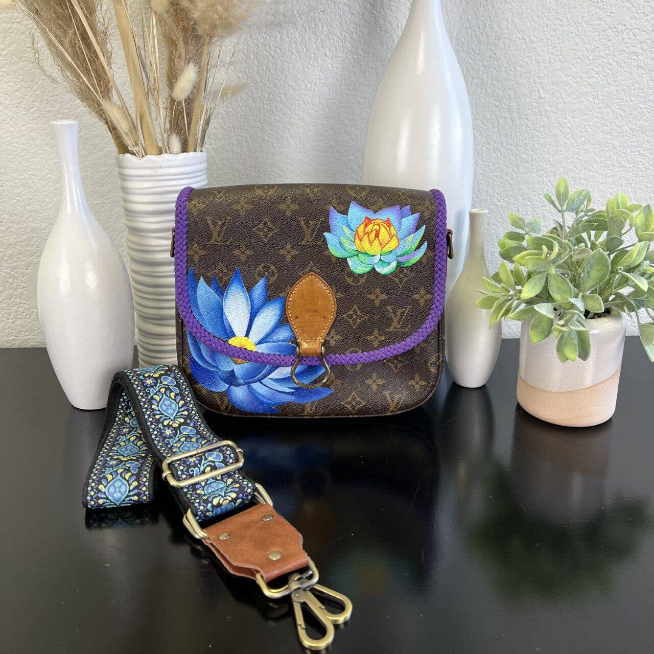 Hand painted Louis Vuitton Bag