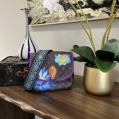 Hand painted Louis Vuitton Bag