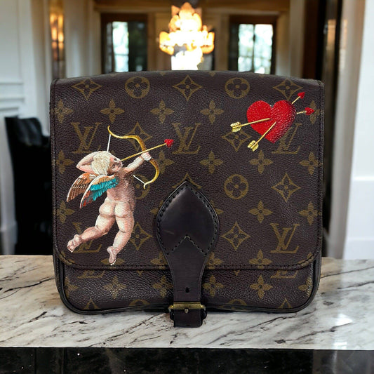 Hand painted Louis Vuitton Bag