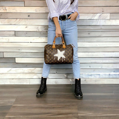 Hand painted Louis Vuitton Bag