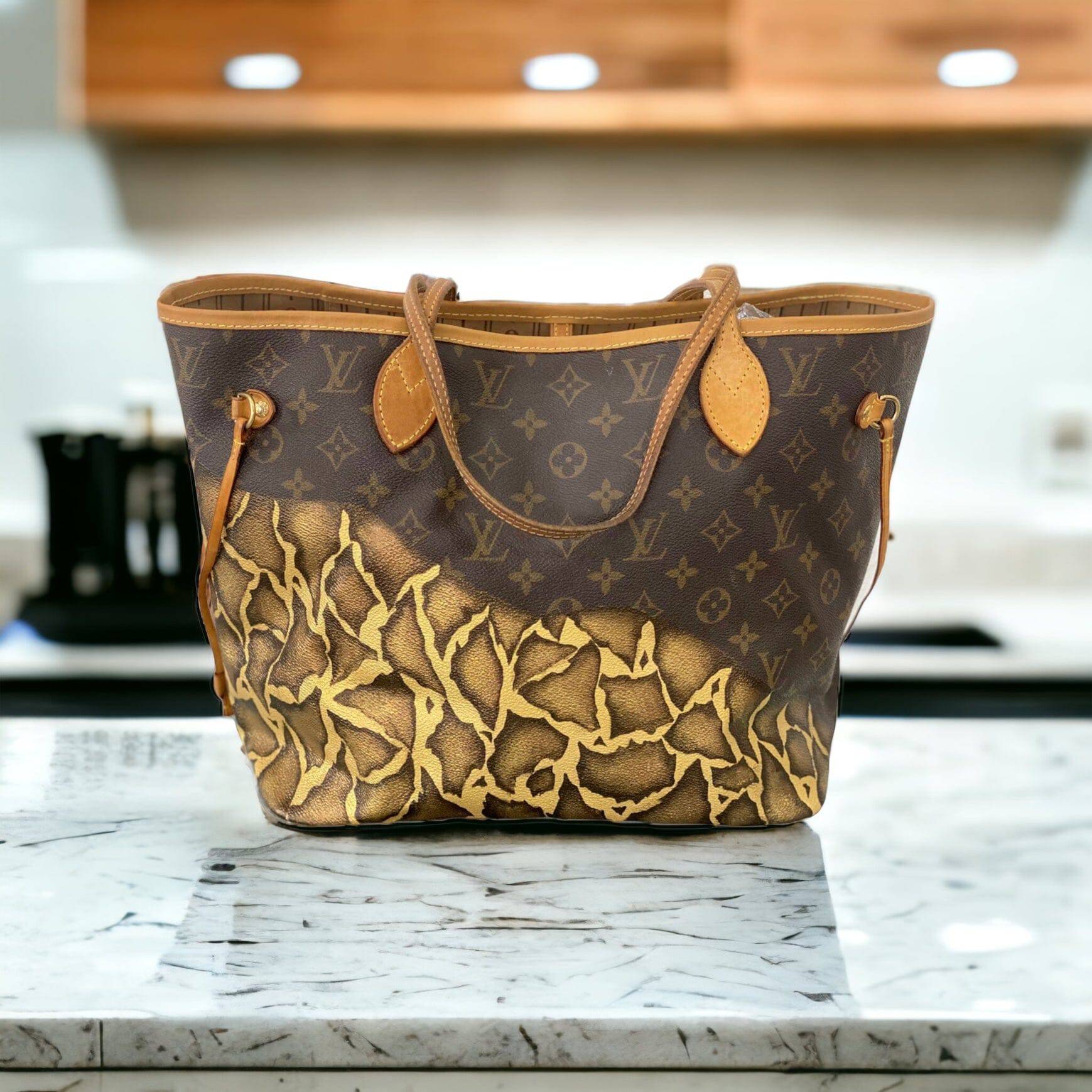 Hand painted Louis Vuitton Bag