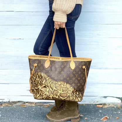 Hand painted Louis Vuitton Bag