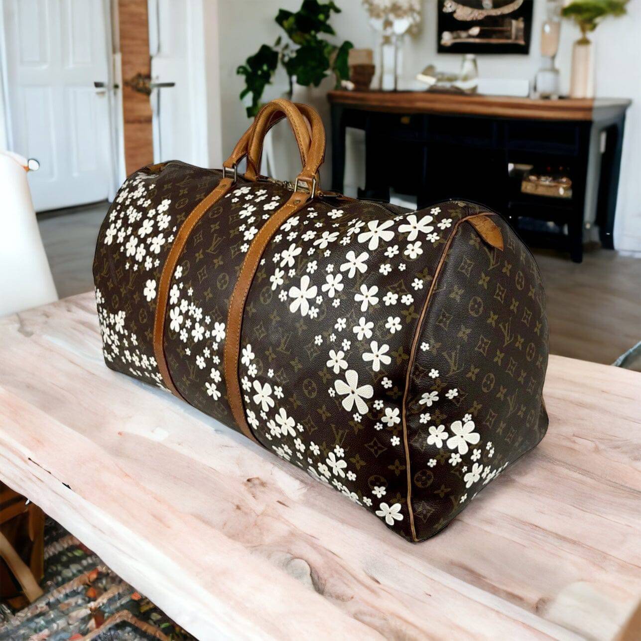 Hand painted Louis Vuitton Bag