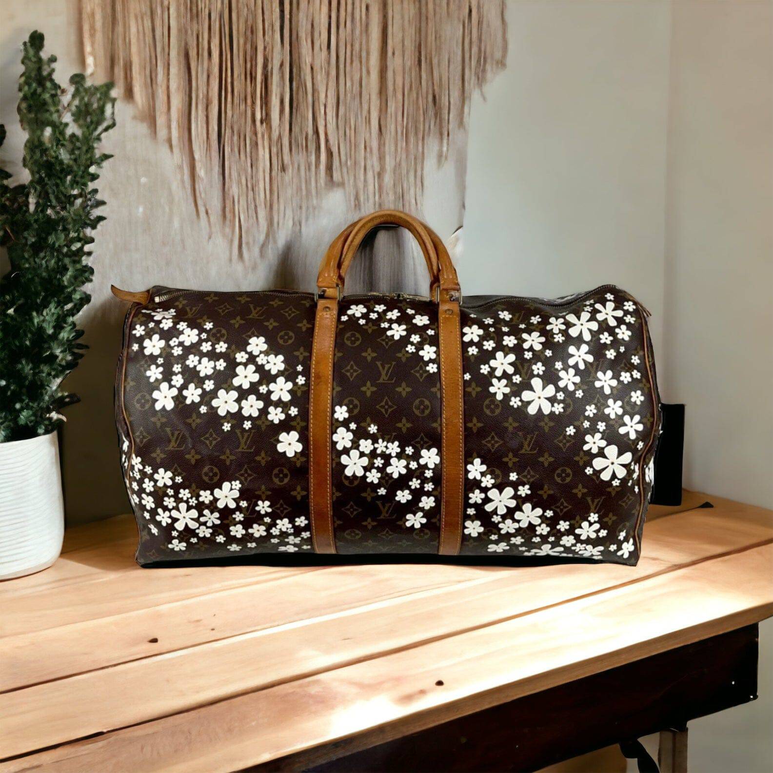 Hand painted Louis Vuitton Bag
